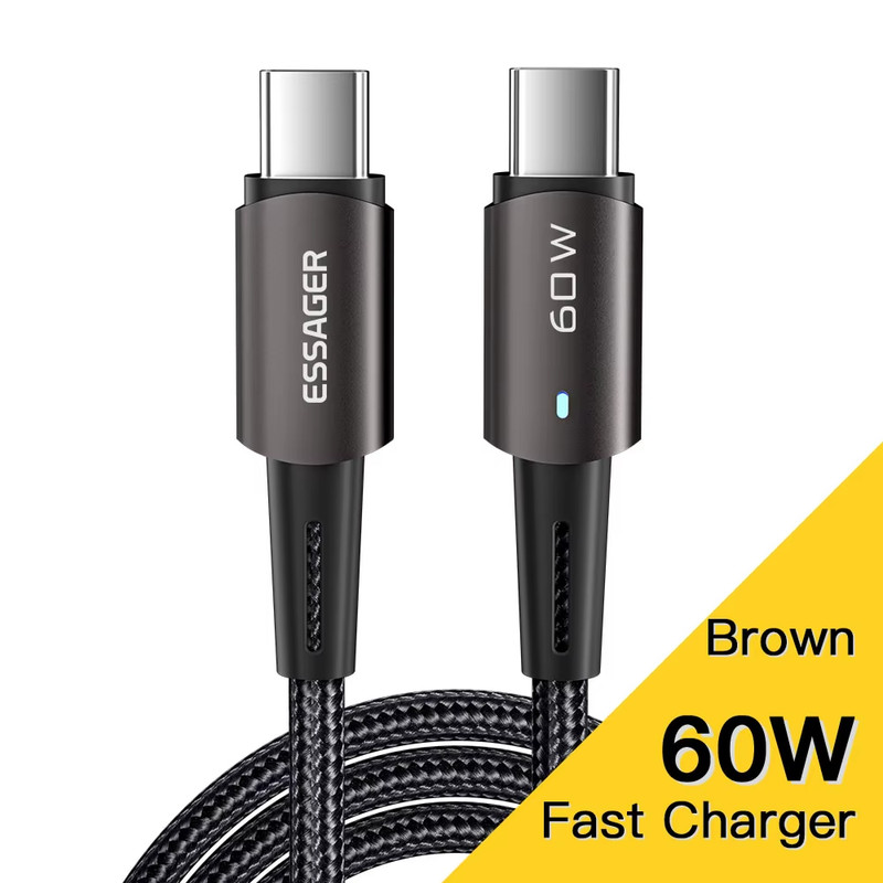 PD100W 60W Fast Charge Type C Cable for Xiaomi Samsung Huawei MacBook iPad gallery