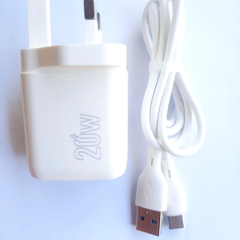 Charger USB Type-C 2 Dual Fast Adapter 20W Quick Wall C Cable 3.0 PD Ports Power gallery