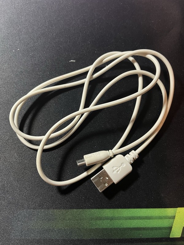 White USB-A to USB-C Charging Cable 38 in. (UNTESTED)