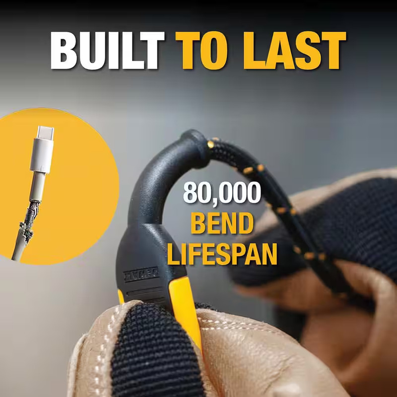 4 Ft. Reinforced Braided Cable for USB-A to USB-C gallery