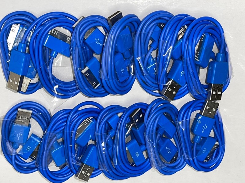 136x Mixed Colors USB Data Sync Charging Cable Cord for iPhone 4 4S 3Gs iPod gallery
