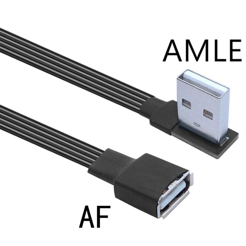 /Straight Head/90 Degree Angled USB 2.0 Extension Cable Line For Computer Car gallery