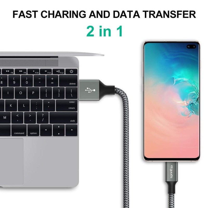 USB A to USB C Cable 6ft, 2Pack, 3A Fast Charging Type C Charger Cord for iPh... gallery