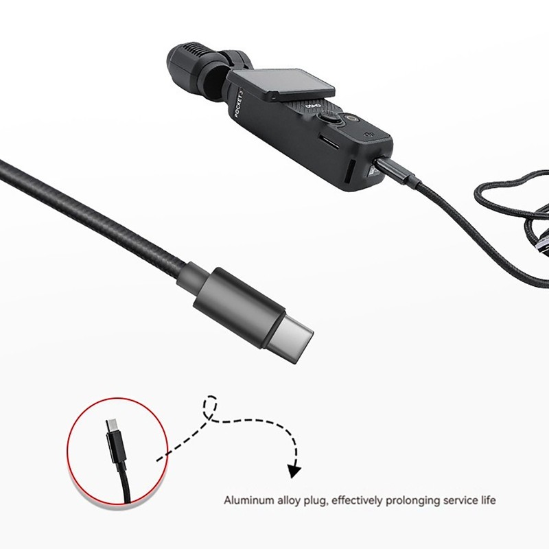 Camera Battery Charging Cable Nylon Thickened Charger Line For DJI OSMO Pocket 3 gallery