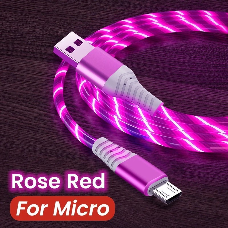 MVQF 5A Fast Charging LED Cable Type C Micro USB Data Cord For Huawei Xiaomi gallery