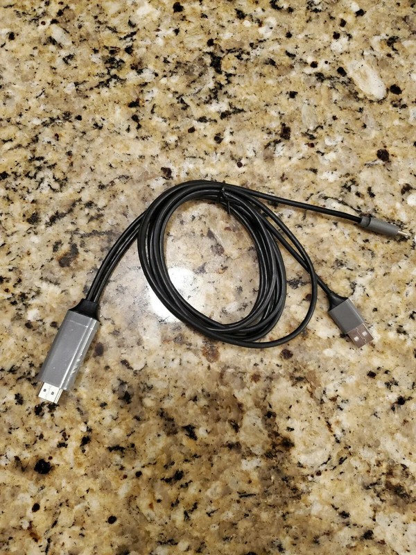 Premium Type C to HDTV Cable USB-C TID# A41-00161-A56-11 USB-C to HDMI+USB Cable gallery