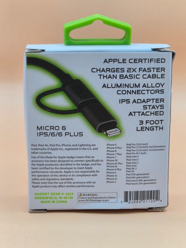 Lot of 4 Gadget Gear Elite Apple Certified High Speed Cable iPhone iPod iPad gallery