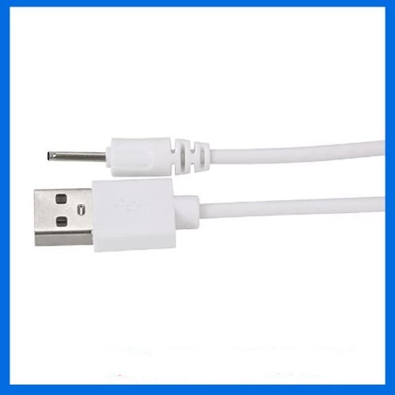 2 PCS USB to DC 2.0mm Cable Earbuds 5V Power Adapter Charging Cord White gallery