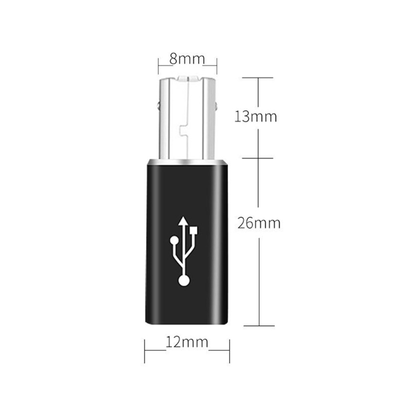 Type C Convert to Square Usb C Female Adapter for Electronic Drum Printer Piano gallery