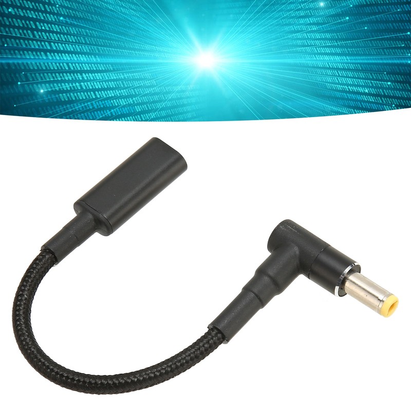 Type C USB C Female Input To DC 5.5 X 2.5mm Power PD Charge Cable BEA gallery