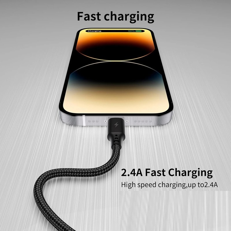 USB C to Lightning Cable 6 inch 3Pack [Apple MFi Certified], Power Delivery iPho gallery