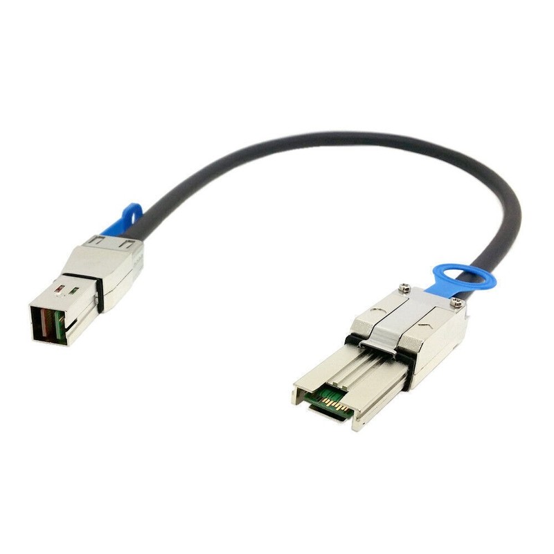 50cm External Mini SAS 4X SFF-8088 to Mini SAS High Density HD SFF-8644 Cable gallery