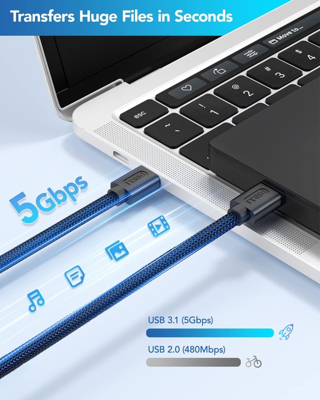 USB 3.0 A to A, 3.3 FT, to Cable Double End USB Cord with Hard Drive Enclosur... gallery