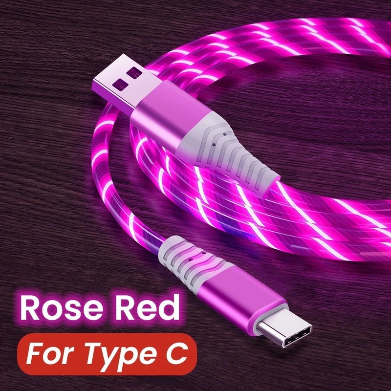 MVQF 5A Fast Charging LED Cable Type C Micro USB Data Cord For Huawei Xiaomi gallery