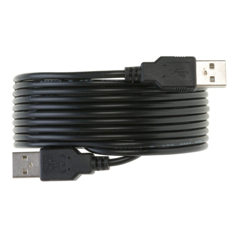 1 PC USB A to USB A Cable 15FT Black USB 2.0 Male to Male Double Sided Cord gallery