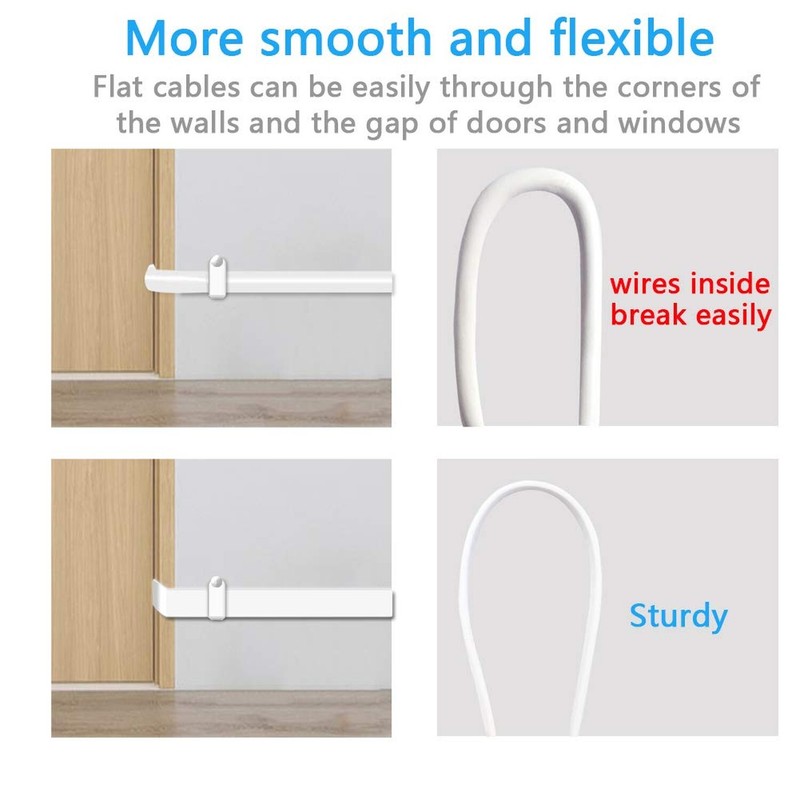 2 Pack 13FT Micro USB Extension Cable for Zmodo,Male to Female Extender Flat ... gallery