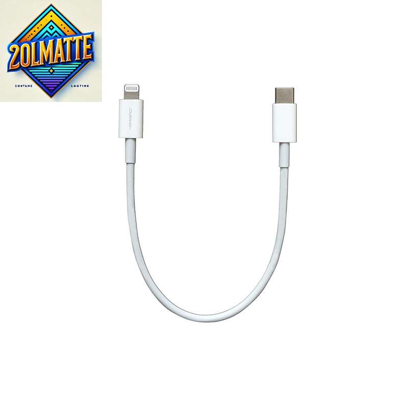 Short USB C to Lightning Cable 8Inch Apple MFI Certified Fast Charging Cord with