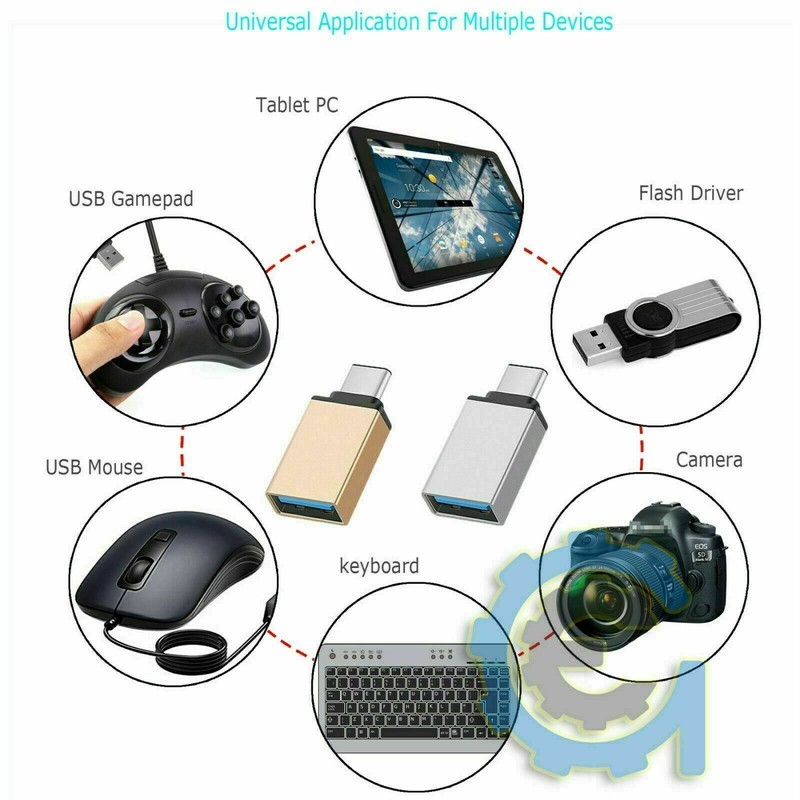 3-Pack USB-C 3.1 Male to USB A Female Adapter Converter OTG Type C Android Phone gallery