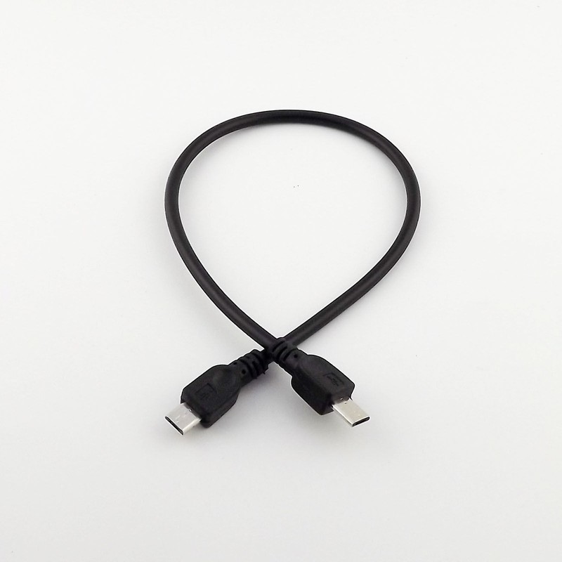 Micro USB 2.0 B Male To Micro 5 Pin Male Data Sync Charge Adapter Cable Cord 1FT
