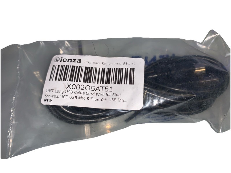 10FT Long USB Cable Cord Wire for Snowball iCE & Yeti USB Mic ienza Blue gallery