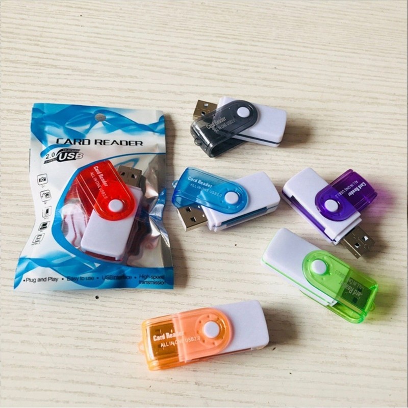 4 in 1 Memory Card Reader USB2.0 Card Reader for TF/MS Card Reader Adapter gallery