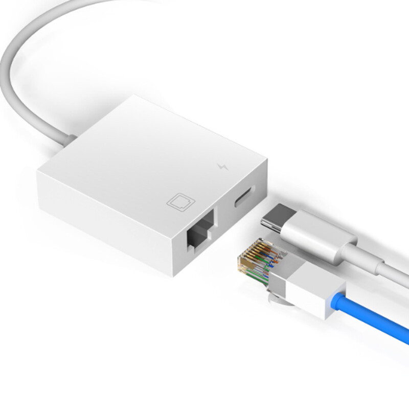 USB C To OTG RJ45 Ethernet LAN Network 100mbs PD Charging HUB Converter Adapter gallery