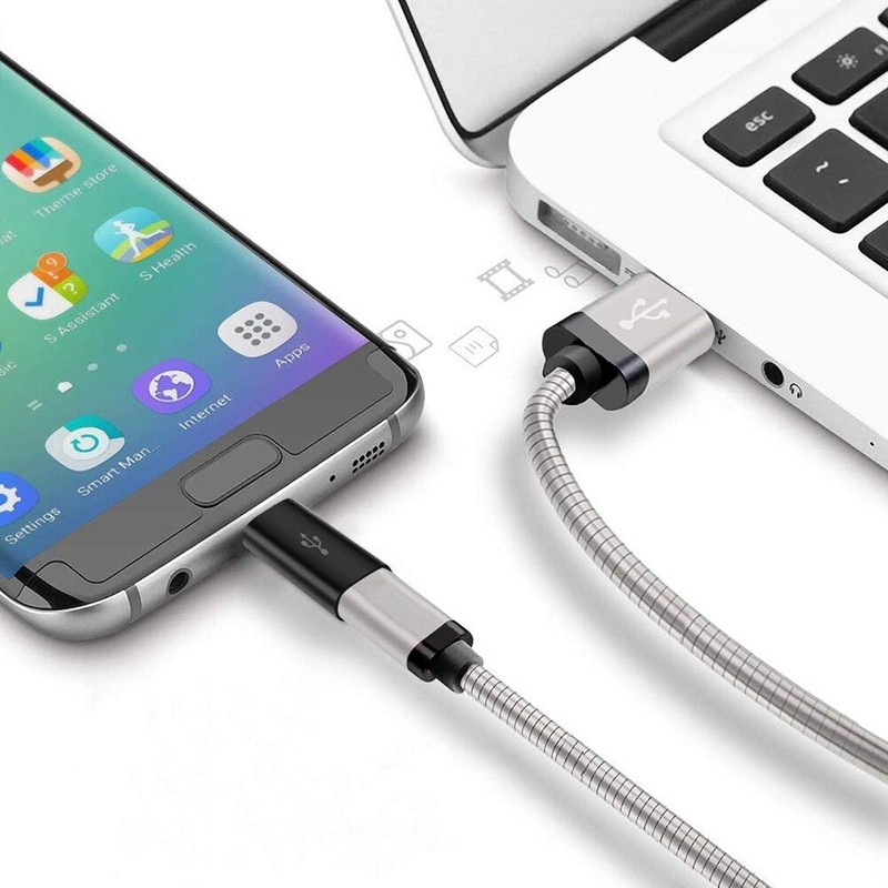 4pack Micro USB Male to Type C Female Charging Adapter Converter Connector USB-C gallery