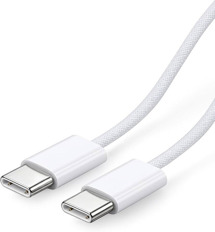 2 Pack Apple iPhone & Samsung USB C to C Fast Charge Charging Cables (3ft)