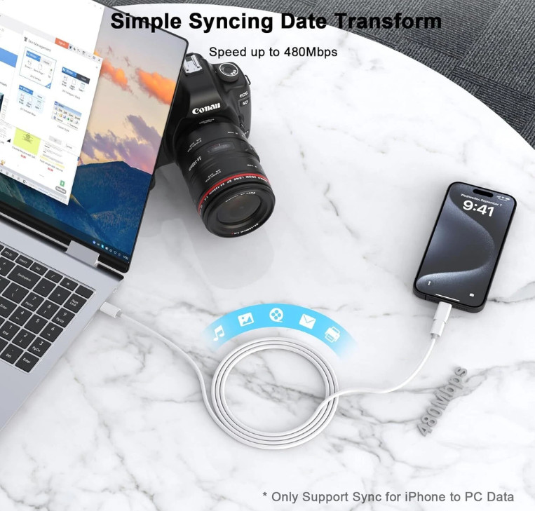 5.8USB Type C Female to iOS Male Adapter For iPhone 14/13/12/11/XR/XS/SE Lot gallery
