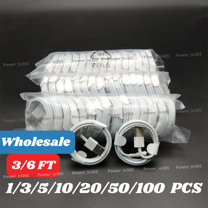 Wholesale Lot USB Charger Cable Cord For iPhone 6 7 8 Plus X XR 11 12 13 14 Pro
