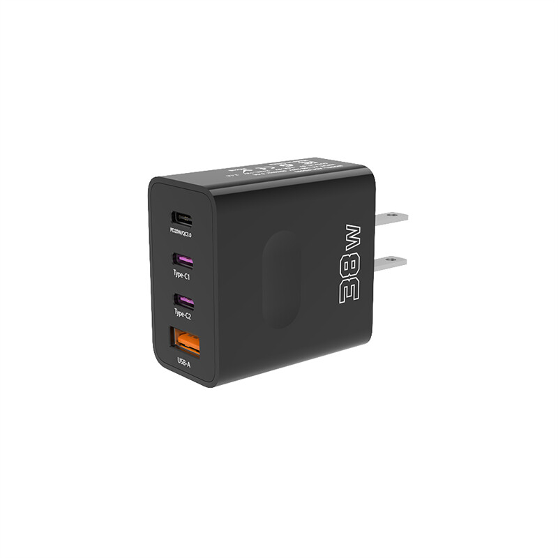 38W 4 port USB Fast Charger PD type C Fast Charge 3.0 Wall Charger Adapters