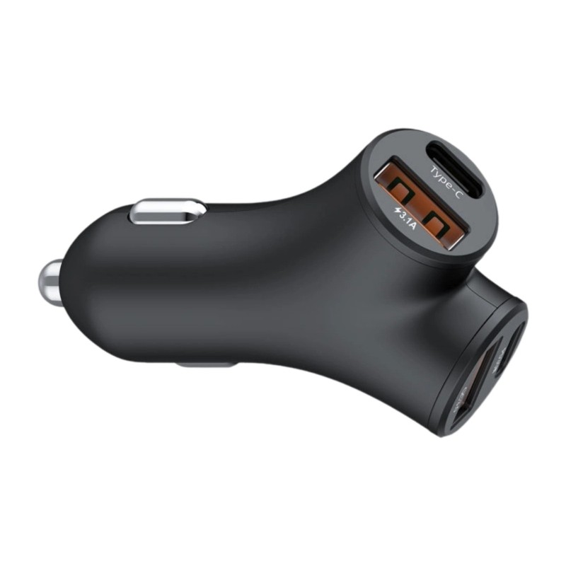 Efficient 4 Port Vehicle Charger 5A USB Type C 48W Fast Charging for Various gallery
