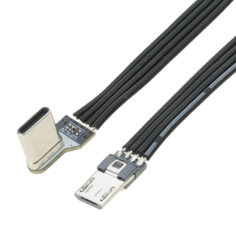 Type C to USB 5Pin Data Cable with Bend Head for Electronics Chrging Cable gallery