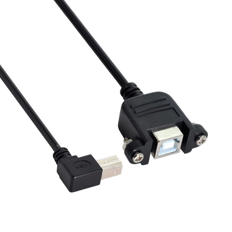 Usb 2.0 Type B Printer Scanner Hard Disk Extension Data Cable With Screws For Pa gallery