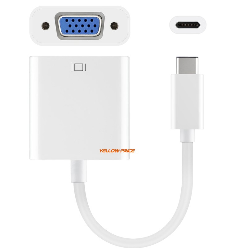 New USB Type C (USB-C & Thunderbolt 3 Port Compatible) to VGA Adapter Converter gallery