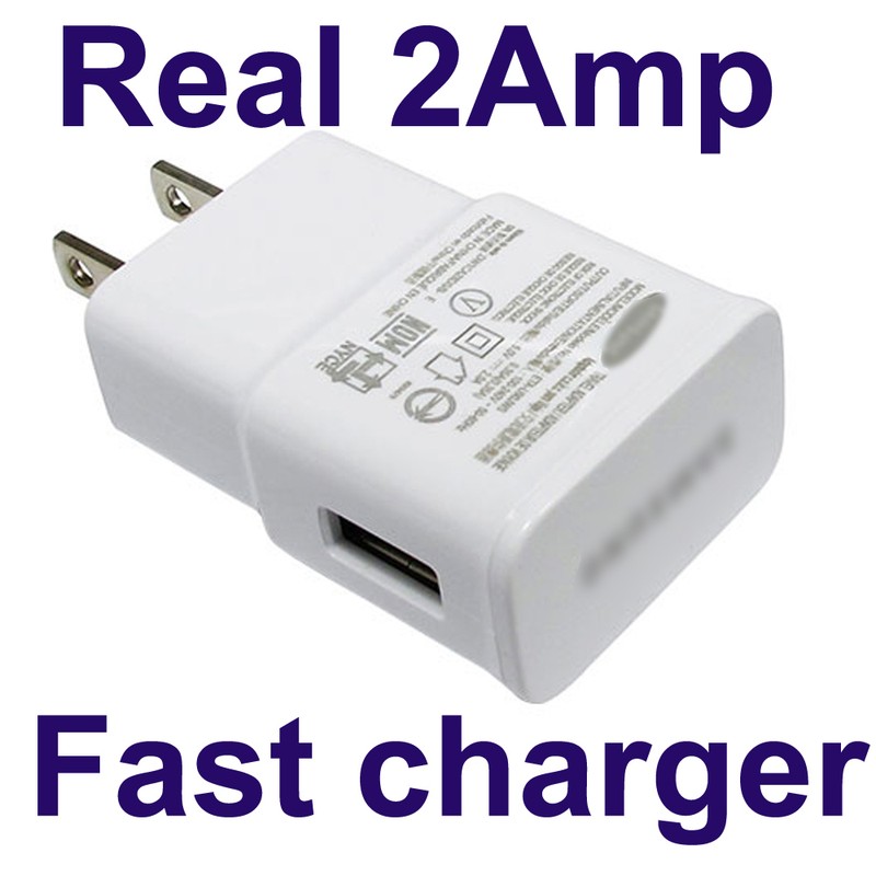2A AC Wall Power Charger Adapter for Samsung Galaxy S5 S4 S3 S2 S6 Note 2 3 4