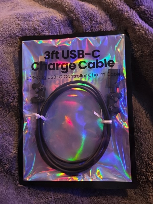 Gaming 3 Ft USB-C Charging Cable For PS5 Controllers, Xbox, IPad & Phones