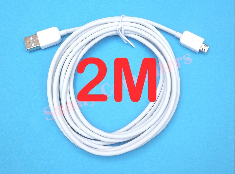 Long Micro USB Data Sync Charger Cable For Samsung Galaxy M01S M01 Core A01 2M