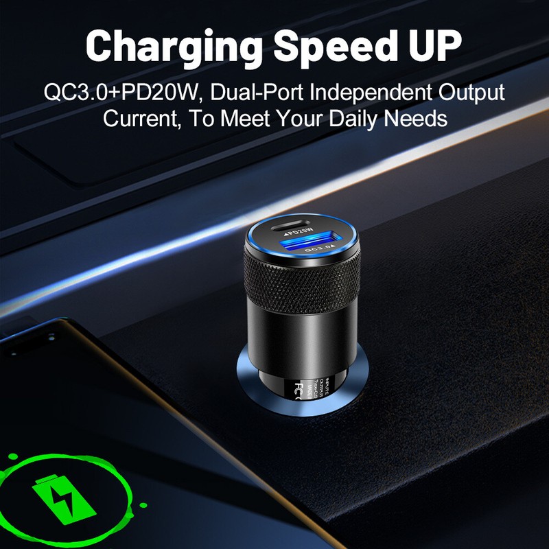 For iPhone Air 17 16 15 Samsung 38W Fast Car Charger USB Type C PD Charging Cord gallery