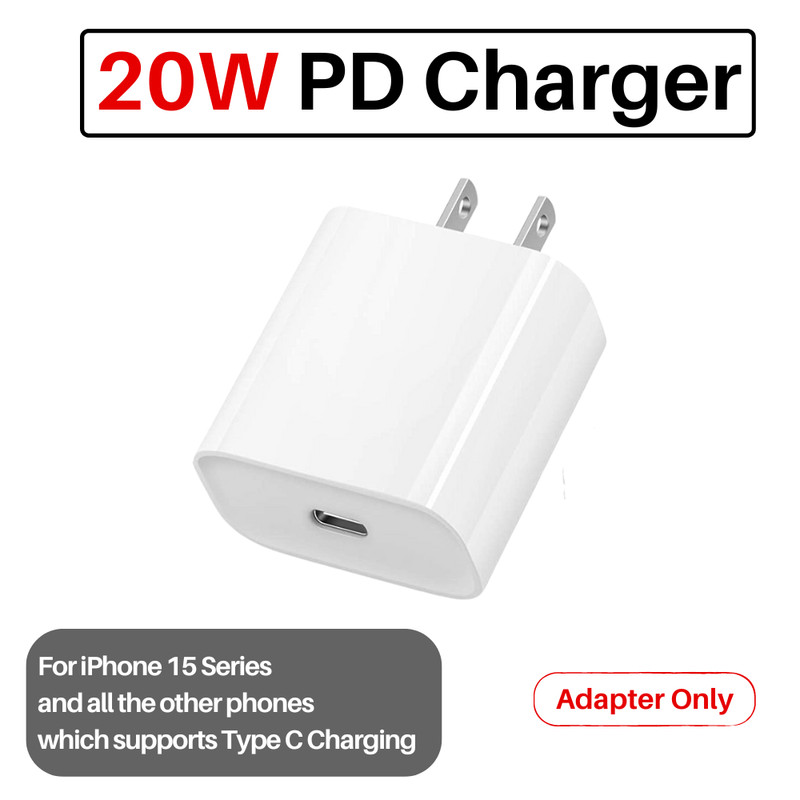 For iPhone 14/13/12/11 Pro Max X 20W USB Type C Fast Charger Cable Power Adapter