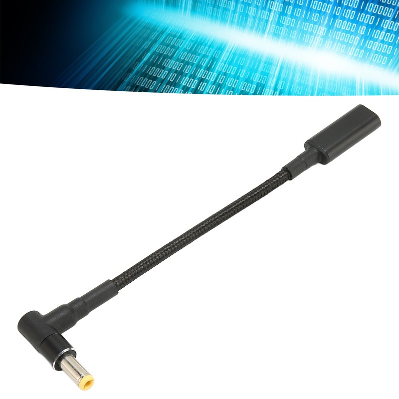 Type C USB C Female Input To DC 5.5 X 2.5mm Power PD Charge Cable BEA gallery