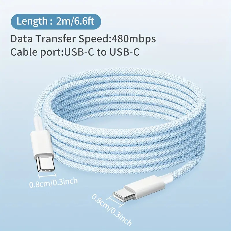 New For iPhone 16 Pro Max Plus USB-C to USB-C Cable Fast Charging PD Type C Cord gallery
