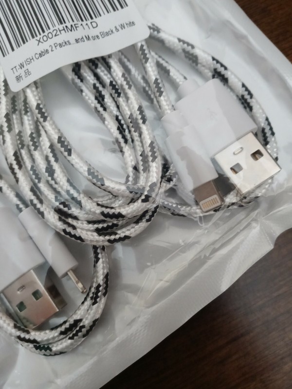2Pk for 6 TT-WISH CABLE & More.Black & White.New gallery