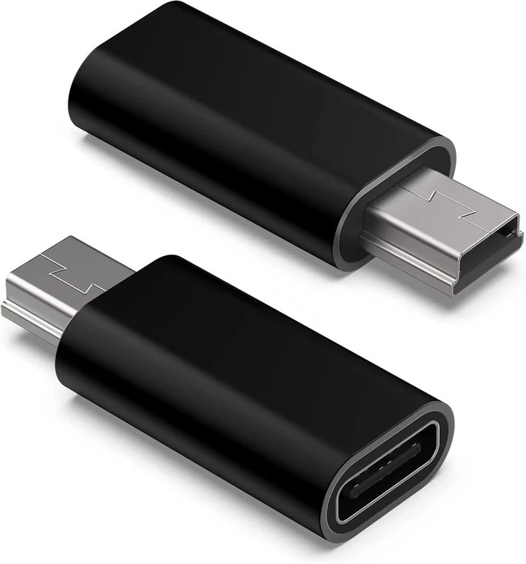 1 x USB C to Mini USB Adapter, Type C Female to Mini USB Male Convert Connector