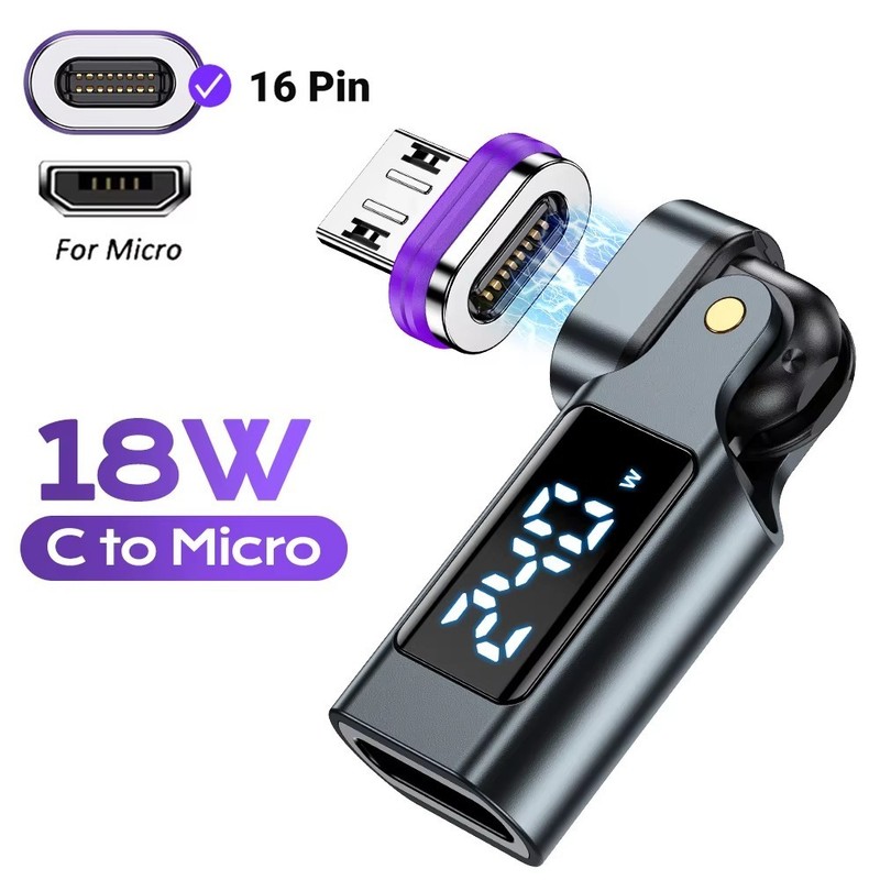 240W USB-C Magnetic Adapter PD Fast Charging Converter LED Display gallery