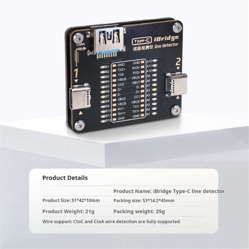 Green Blue PCB Fast Charging Cable Tester For Precise Signals Transmission gallery