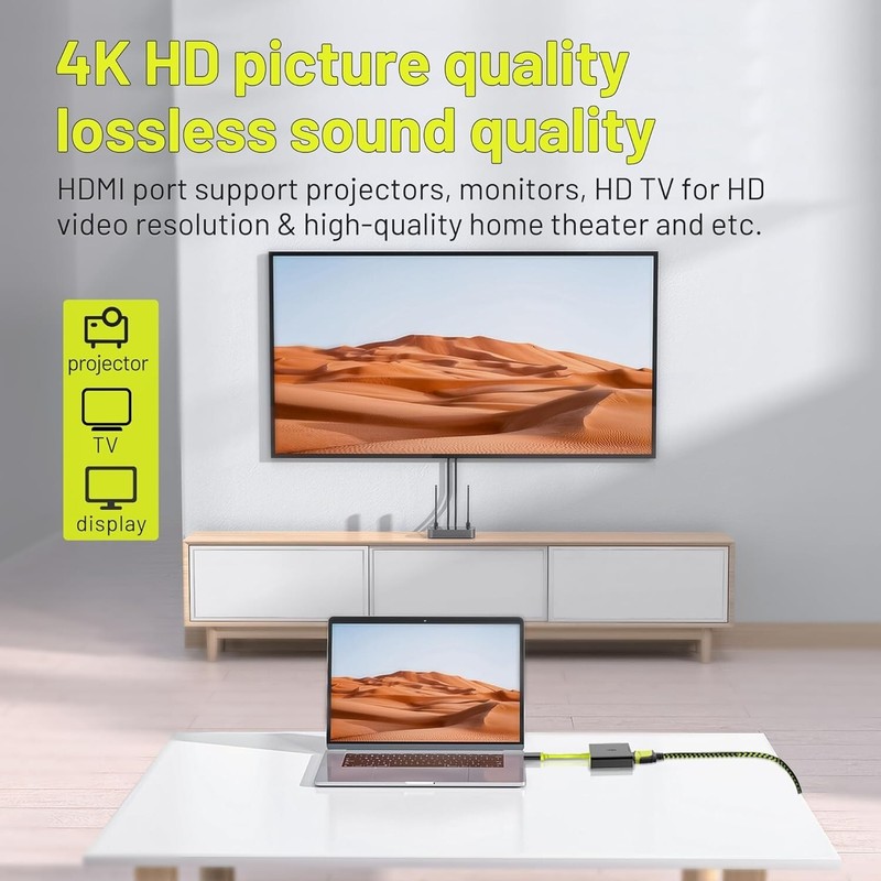 USB-C to HDMI Phone Adapter 4K 1080P HDTV for Android Samsung LG HTC Moto MacPro gallery