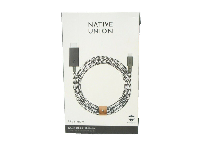 NEW Native Union - 10' External Video Adapter (USB-C to HDMI cable) - Zebra gallery