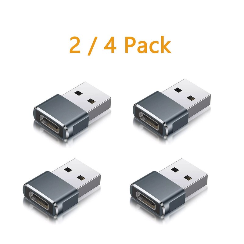 Type-C Female to USB-A Male Converter Adapter For iPhone 15 16 Pro Max Samsung