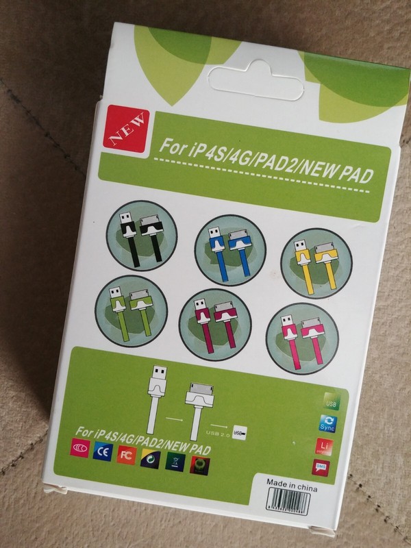 New Data Cable Charger Dock Connector to USB For iP4S/4G/iPad2 Phone Plug Line gallery